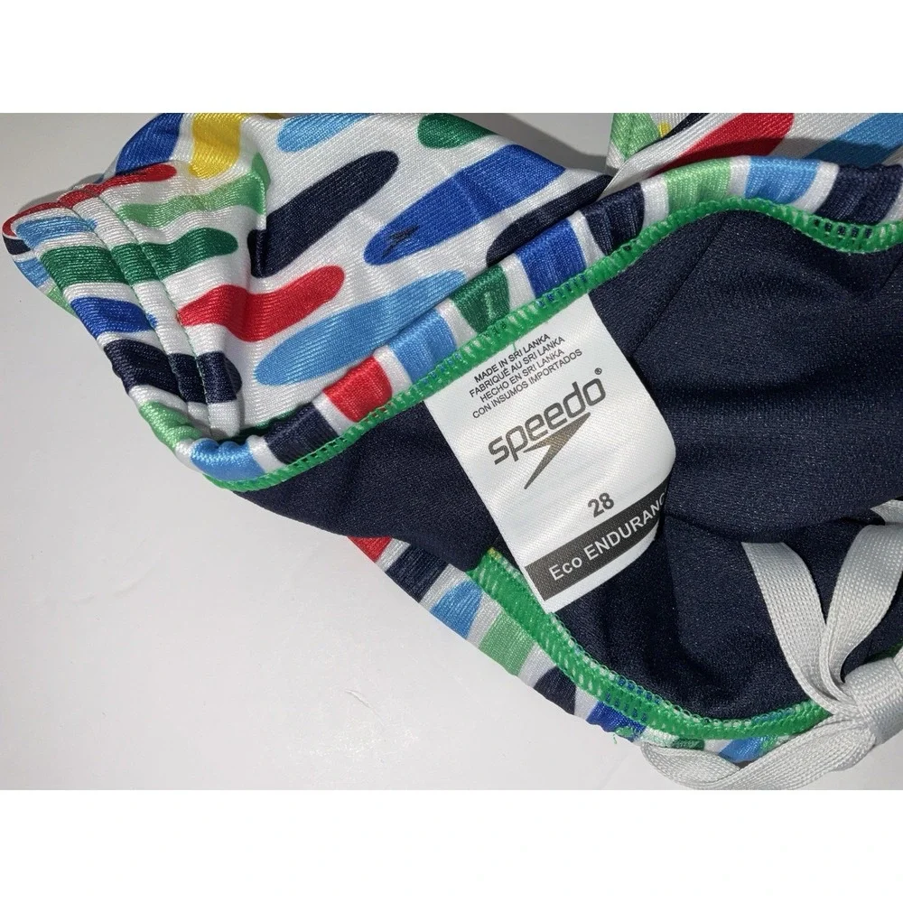 NWT Men's Speedo Vibe Collection Eco Endurance Brief Swim Trunks Wave Crusher 28